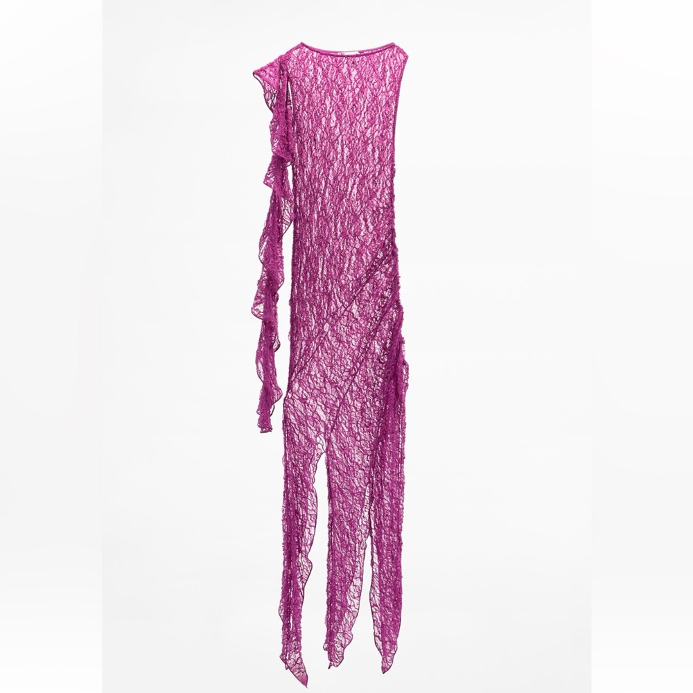 Zara Textured Lace Dress
